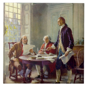 Carreau Écriture de la Déclaration d'indépendance 1776
