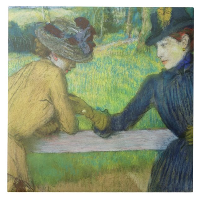 Carreau Edgar Degas | deux femmes se penchant sur une (Devant)