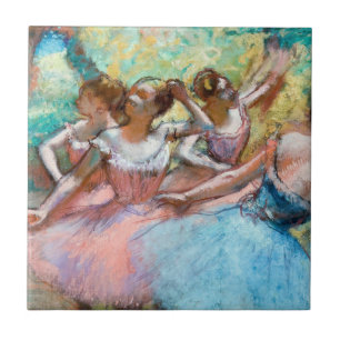 Carreau Edgar Degas - Quatre Ballerinas sur scène