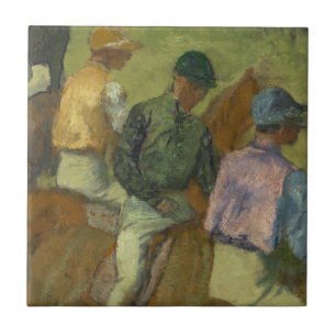 Carreau Edgar Degas   quatre jockeys