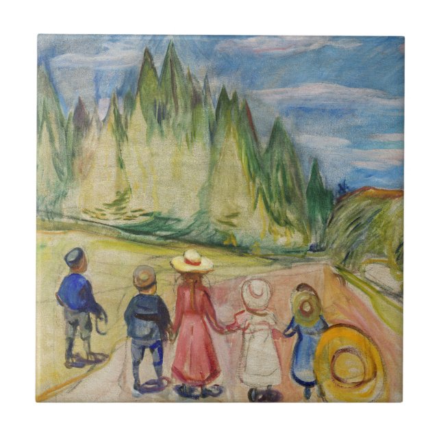 Carreau Edvard Munch - La forêt Fairytale (Devant)
