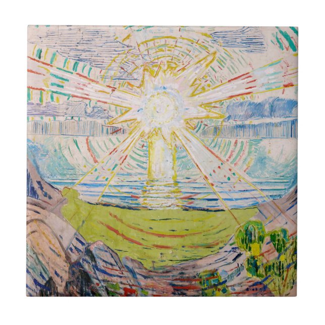 Carreau Edvard Munch - Le Soleil 1910 (Devant)