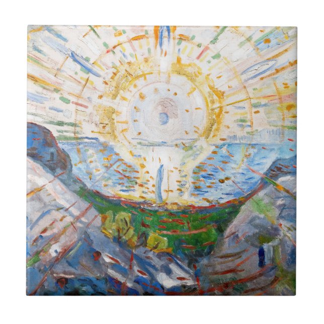 Carreau Edvard Munch - Le Soleil 1912 (Devant)