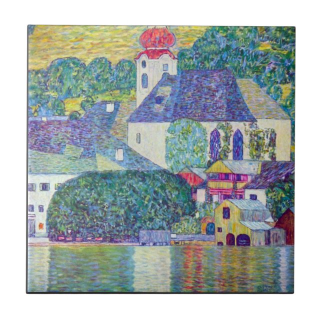 Carreau Église de St Wolfgang par Gustav Klimt (Devant)