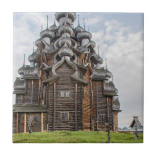 Carreau Église en bois ornée, Russie