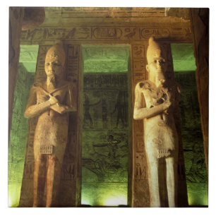 Carreau Egypte, Abu Simbel, Statue de Ramsès II,