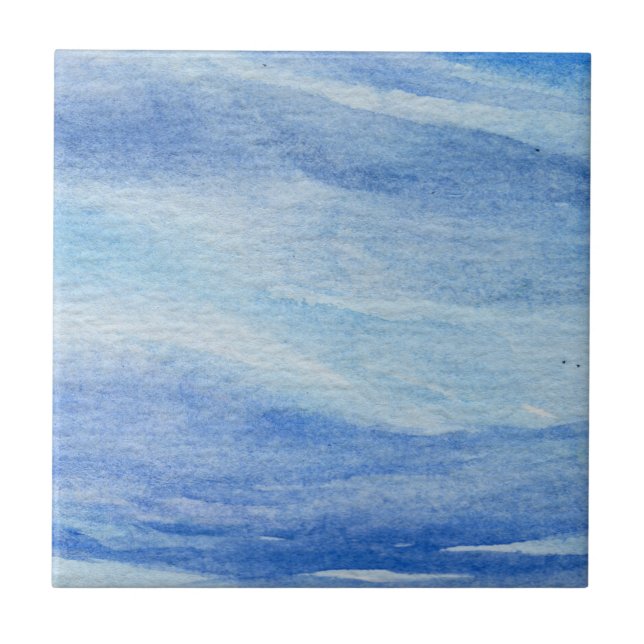 Carreau Elégance côtière Aquarelle Carrelage en céramique (Devant)