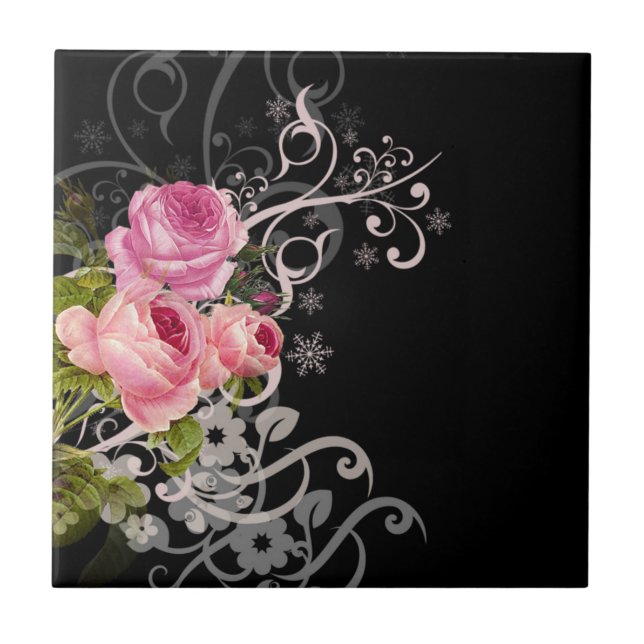Carreau Élégance Rose (Devant)