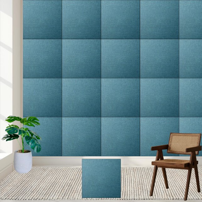 Carreau Elégant Bleu Texturé - Élégant Maison & Cuisine (Elegant Blue Textured - Stylish Home & Kitchen Ceramic Tile)