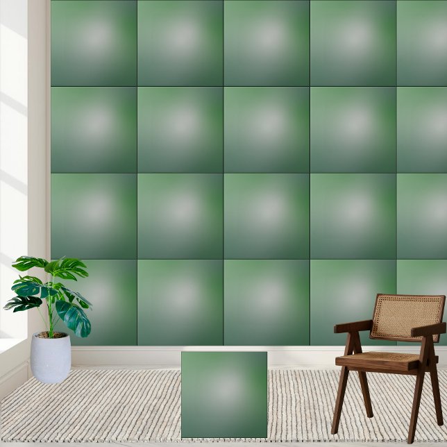 Carreau Elégant carrelage en céramique dégradé vert (Elegant Green Gradient Ceramic Tile)