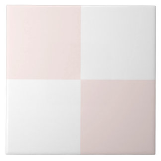 Carreau Elégant Carrelage en céramique rose blanc À damier