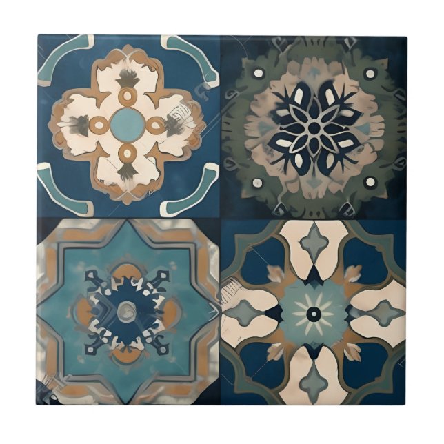 Carreau Elégant carrelage marocain en céramique (Devant)