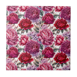 Carreau Élégant floral