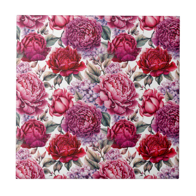 Carreau Élégant floral (Devant)