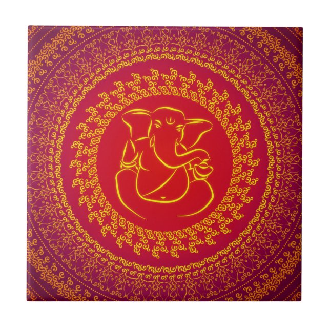 Carreau Elégant Ganesh Classy/ Carrelage de Dieu indien (Devant)