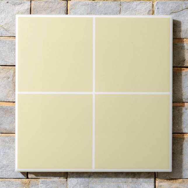 Carreau Élégant Jaune pâle À damiers moderne et minimalist (Créateur téléchargé)