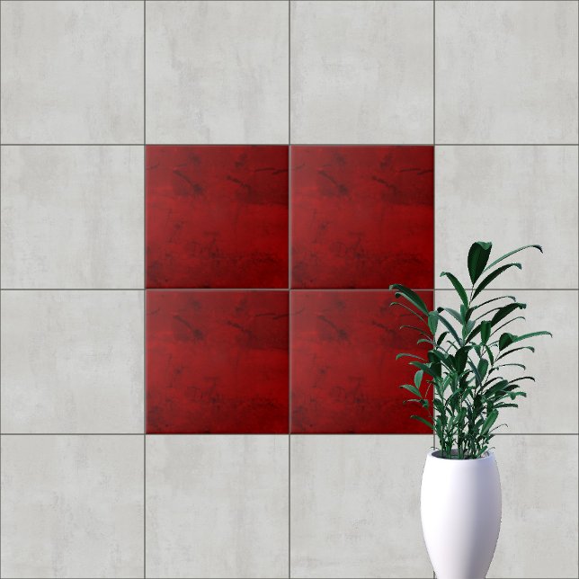 Carreau Élégant marbre rouge Vibrant moderne (Créateur téléchargé)