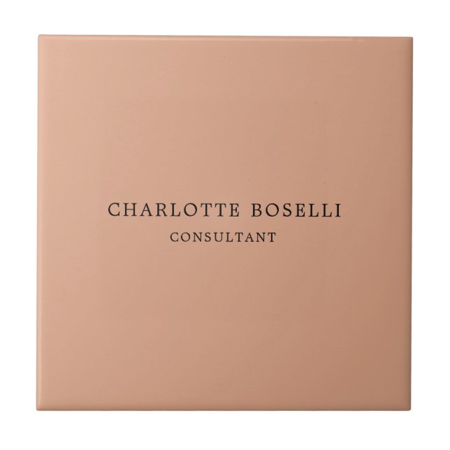 Carreau Élégant minimaliste professionnel classique (Devant)