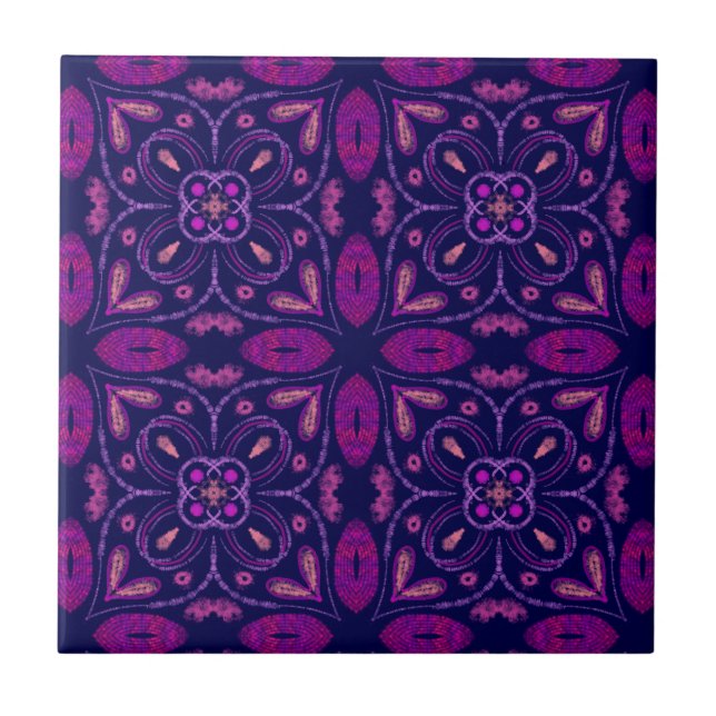 Carreau Élégant violet (Devant)