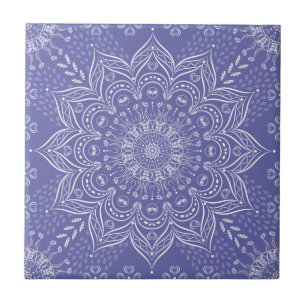 Carreau Elégant Violet violet Boho Mandala