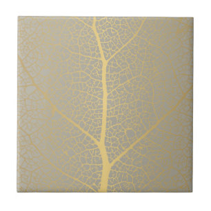 Carreau Elégante feuille d'or Motif carrelage en céramique