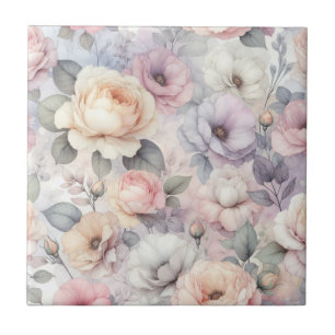 Carreau Élégante floraison Rose