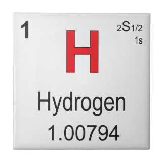 Carreau Élément individuel d'hydrogène du Tableau