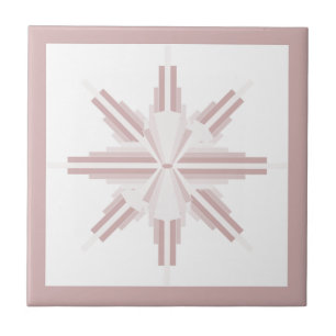 Carreau Éléments Art déco dans le marron clair