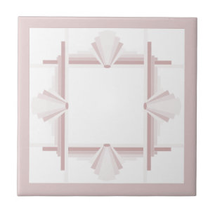 Carreau Éléments Art déco dans le marron clair