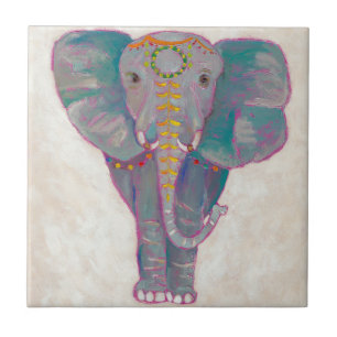 Carreau Eléphant asiatique zen
