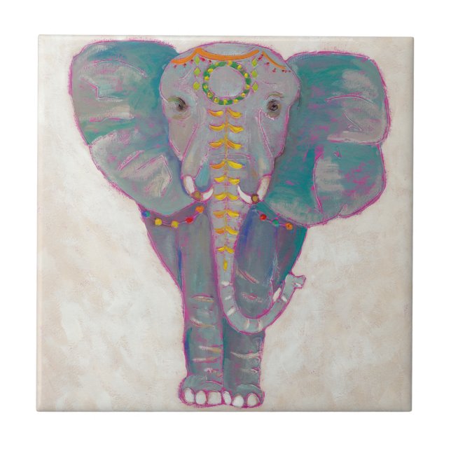 Carreau Eléphant asiatique zen (Devant)