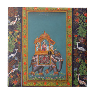 Carreau Éléphant de Perse de Persan de l'Islam de l'Inde