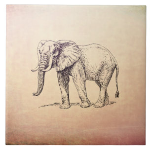 Carreau Eléphant vintage