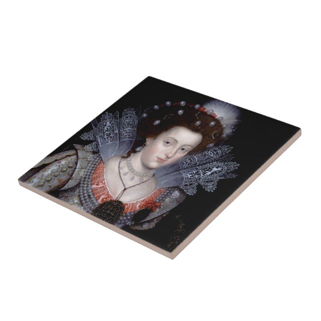Carreau Elizabeth, reine d'hiver de la Bohême (Côté)