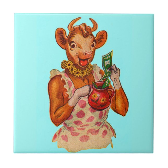 Carreau Elsie la vache, gestionnaire financier (Devant)