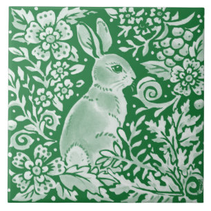 Carreau Émeraude Green Lapin Lapin Lapin De Bois Intricte