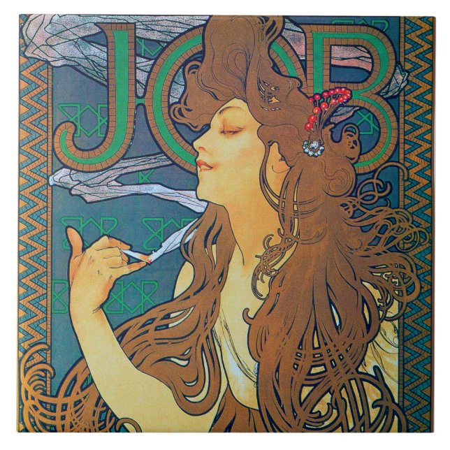 Carreau EMPLOI, Mucha (Devant)
