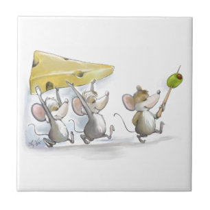 Carreau Emporter Le Tuile De Fromage (Avec Des Olives)