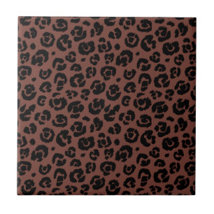 Carreau Empreinte de léopard noir Brown