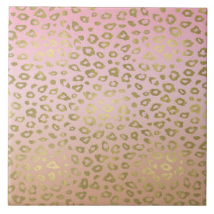 Carreau Empreinte de léopard rose d'or d'Ombre