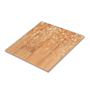 Carreau Empreinte en bois de bambou orange