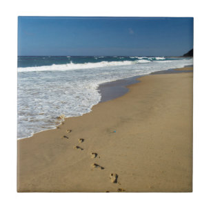 Carreau Empreintes Sur La Plage, Mabibi, Thongaland