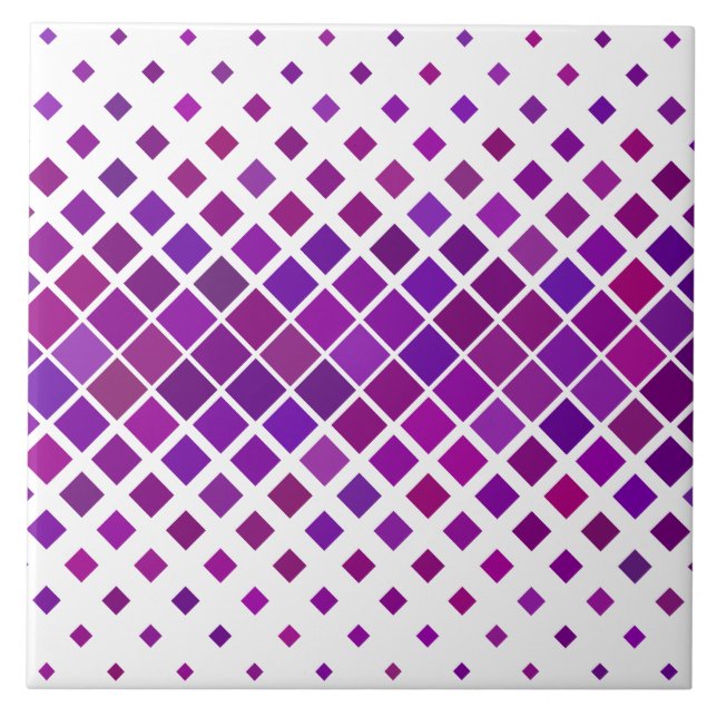 carreau en céramique de diamants violets (Devant)