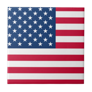 Carreau en céramique du drapeau américain Patrioti