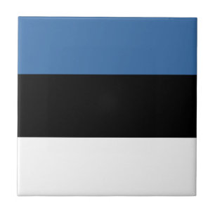 Carreau en céramique du drapeau de l'Estonie