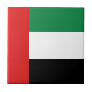 Carreau en céramique du drapeau des Émirats arabes