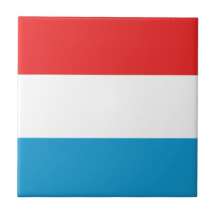 Carreau en céramique du drapeau du Luxembourg