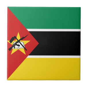 Carreau en céramique du drapeau du Mozambique