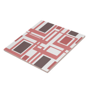 Carreau en céramique géométrique rose Boho Blush