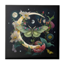 Carreau en céramique - Papillon de nuit